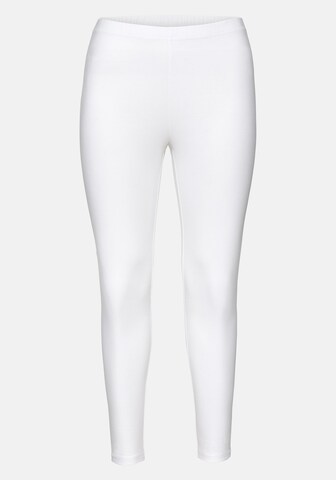 SHEEGO Skinny Leggings in White: front