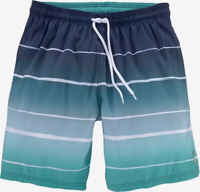 BENCH Swimming shorts in Navy / Turquoise / Dusty blue / White, Item view