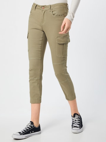 Coupe slim Pantalon cargo 'Missouri' ONLY en vert : devant