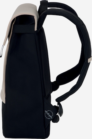 Rucsac 'Fyn Cream Black' de la Kapten & Son pe bej: lateral