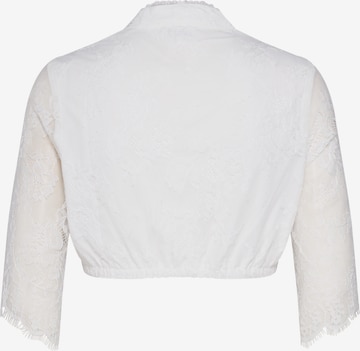 MARJO - Blusa tradicional 'Nia-Christina ' em branco: atrás