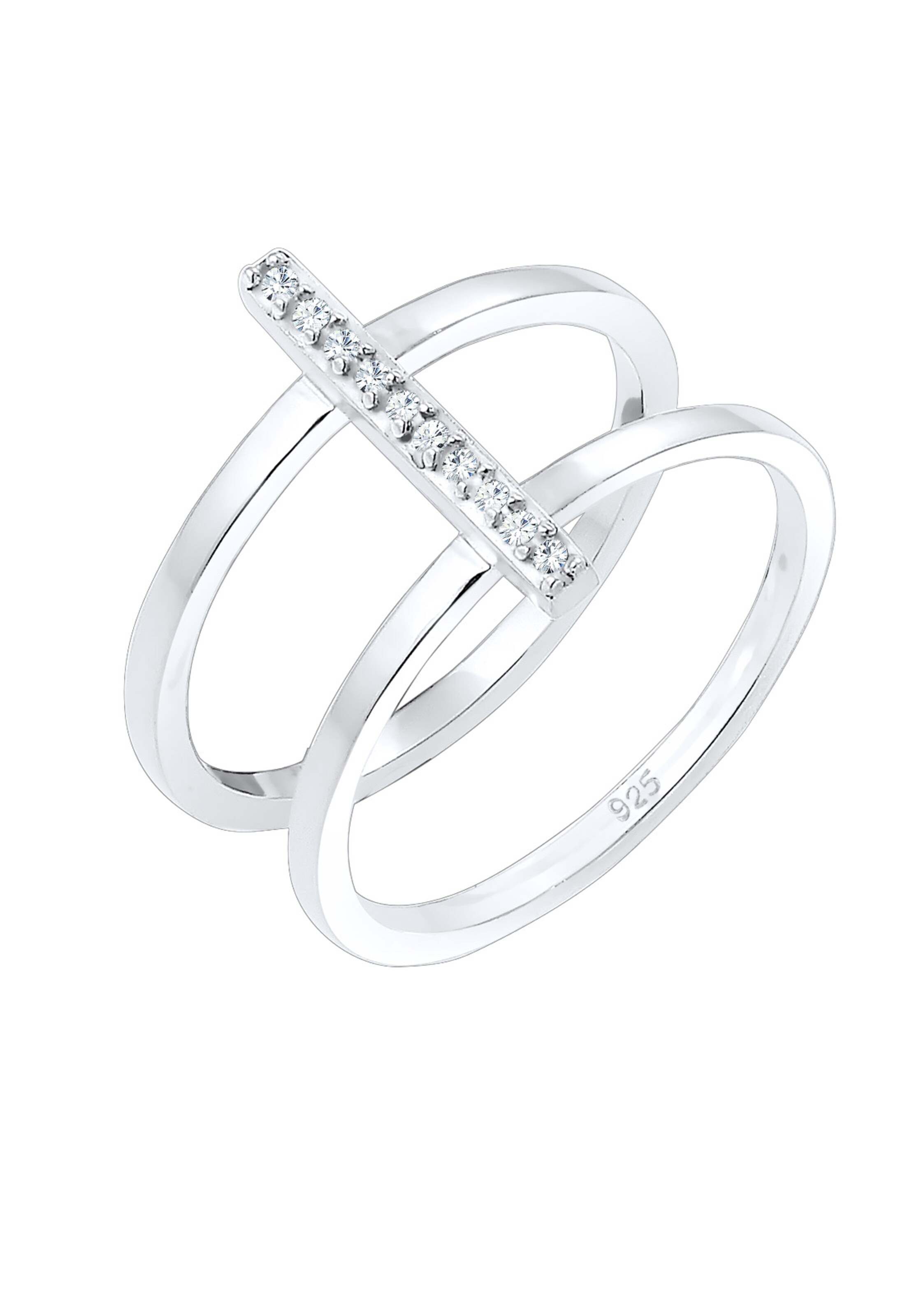 ELLI Ring in Silber: Vorderseite