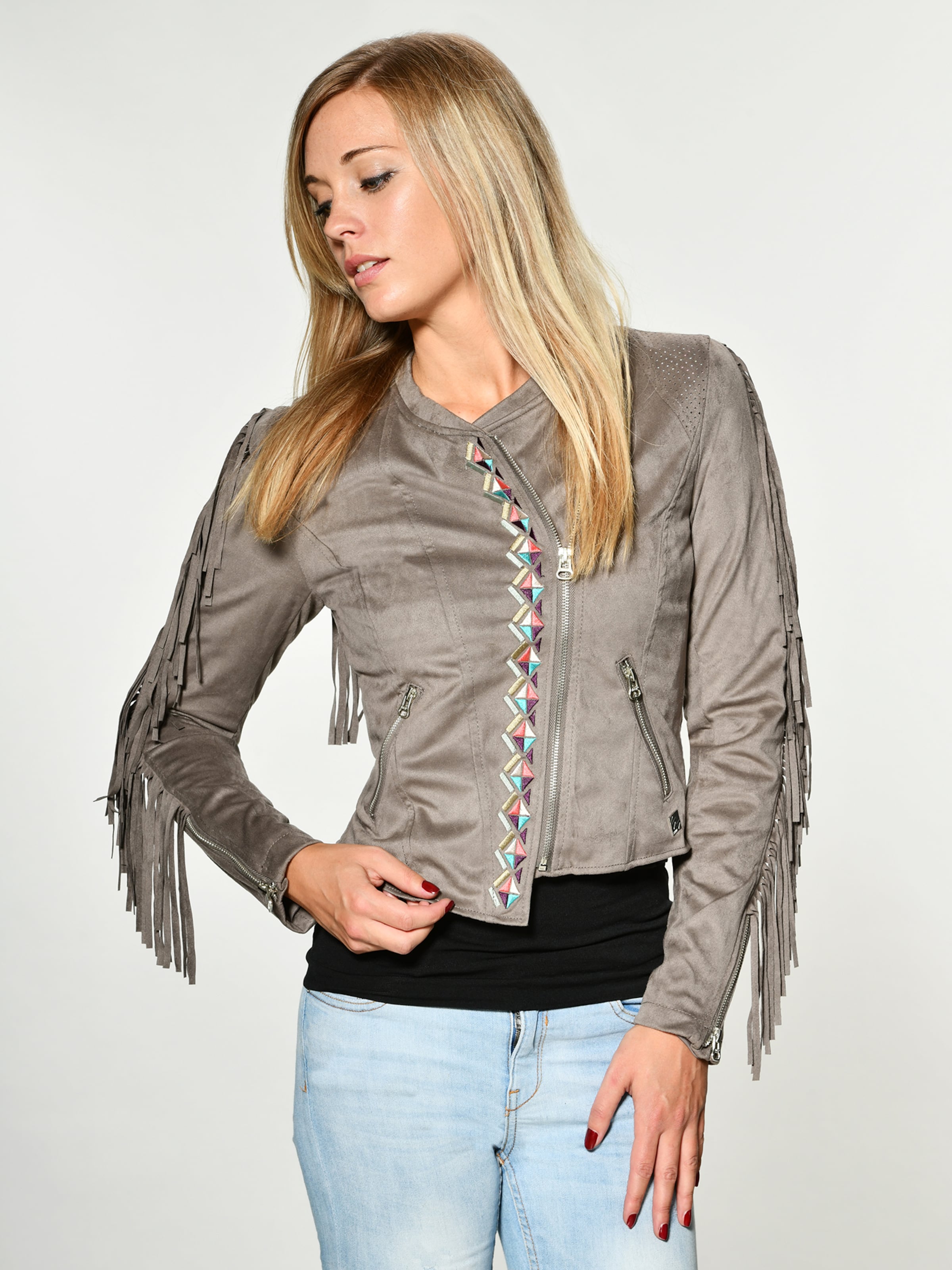 Maze Jacke 'Tapa' in Taupe | ABOUT YOU