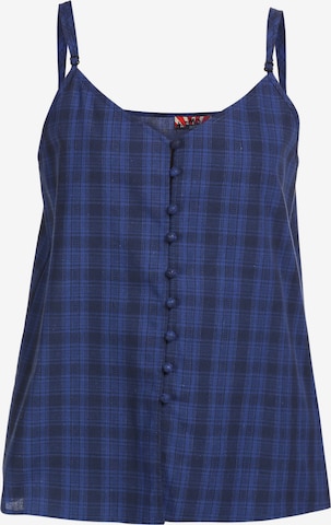 MYMO Top in Blue: front