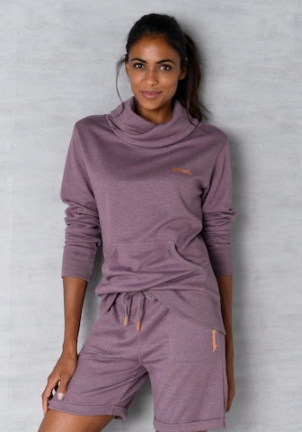 BENCH Sweatshirt in Lila: Vorderseite