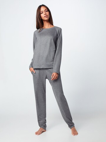 CALIDA Pajama Shirt 'Essentials' in Grey