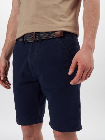 INDICODE JEANS Regular Chinohose 'Caedmon' in Blau