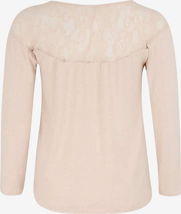 ABOUT YOU Curvy Pullover 'Frederike' in Beige: zadná strana