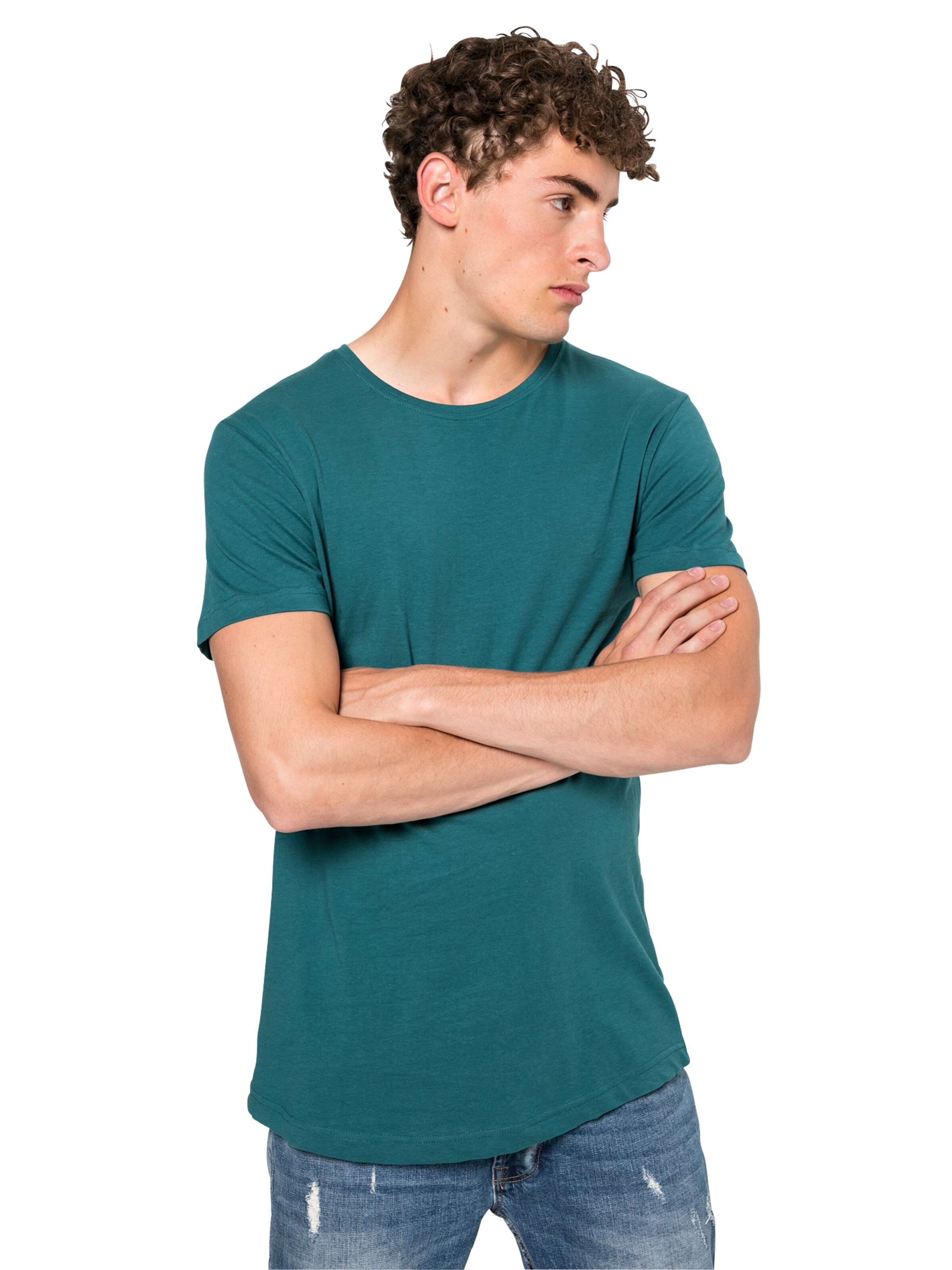 Maglietta di Urban Classics in verde: frontale