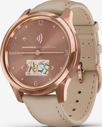 GARMIN Uhr 'vívomove Luxe' in Beige