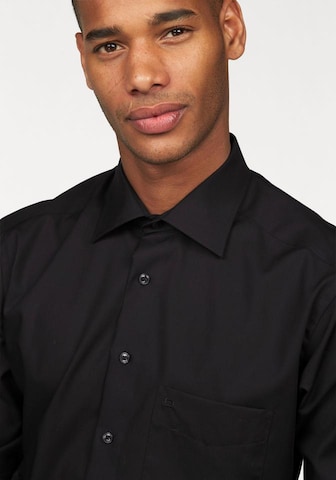 OLYMP Slim fit Business Shirt 'Luxor' in Black