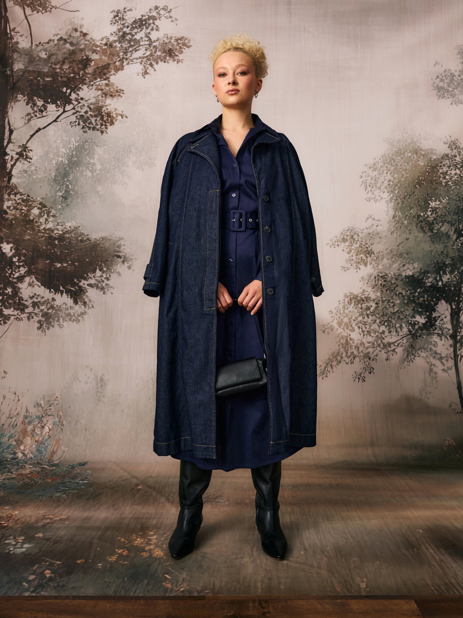 Rita - Denim Coat Look