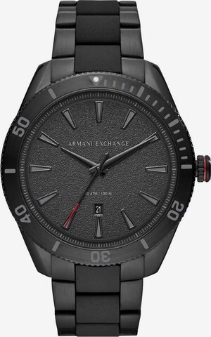 ARMANI EXCHANGE Quarzuhr in Schwarz: predná strana