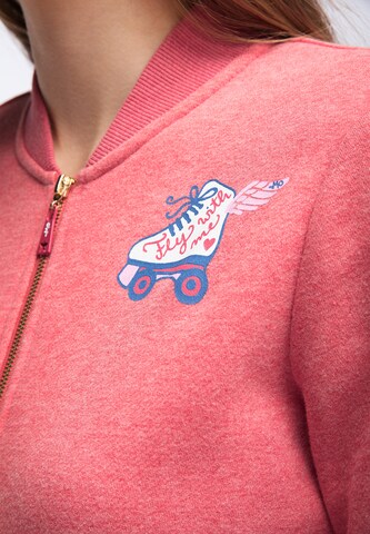 MYMO - Sudadera con cremallera en rojo