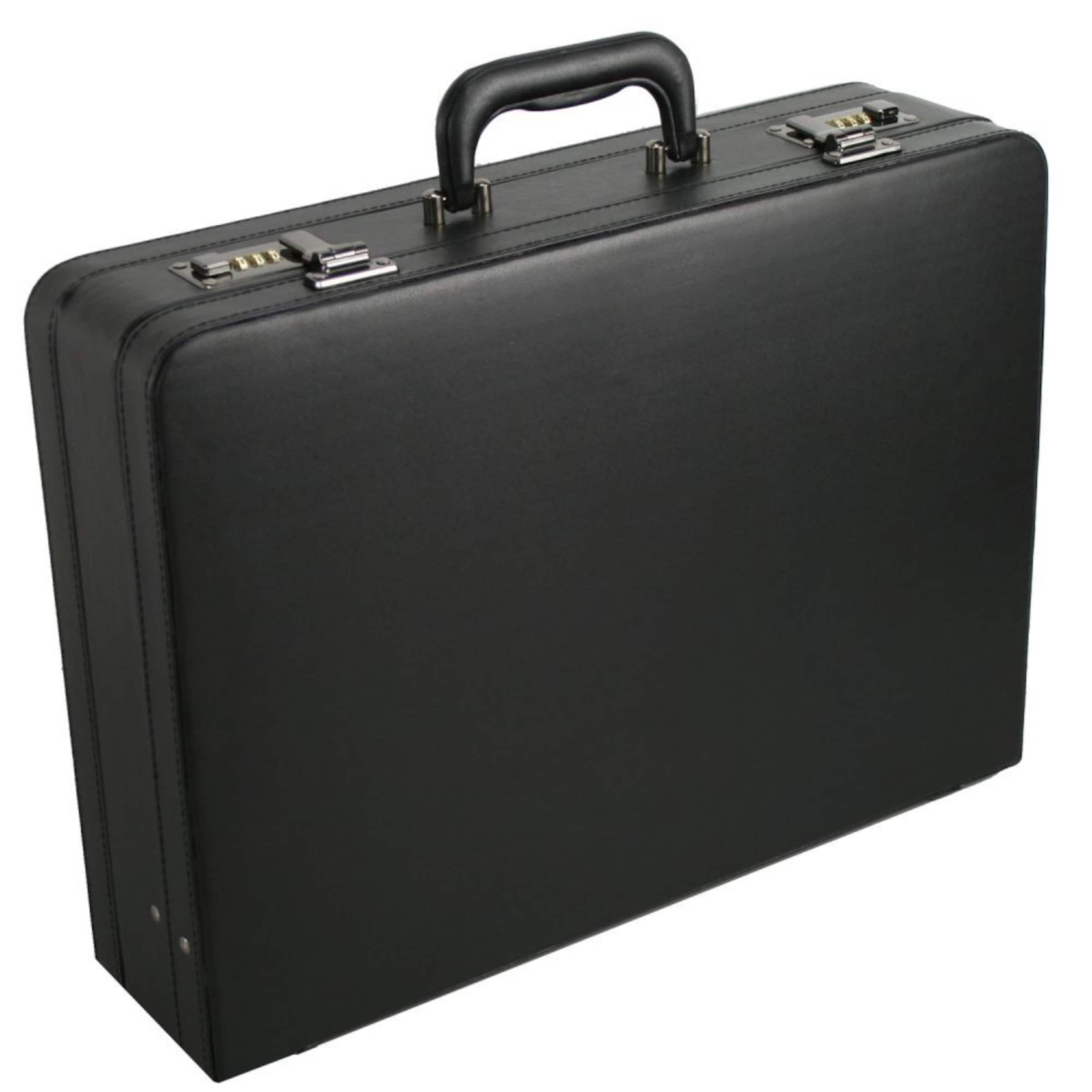 D&N Briefcase in Black: front