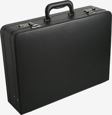 D&N Briefcase in Black: front