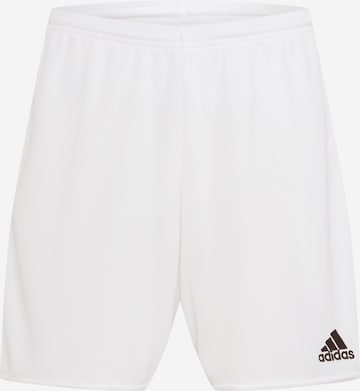 ADIDAS SPORTSWEAR Workout Pants 'PARMA 16' in White: front