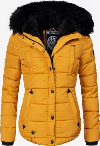 Veste d’hiver 'Lotusblüte' MARIKOO en jaune : devant