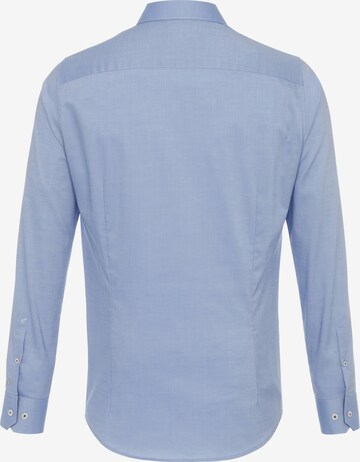 PURE Slim Fit Hemd 'Chices City' in Blau