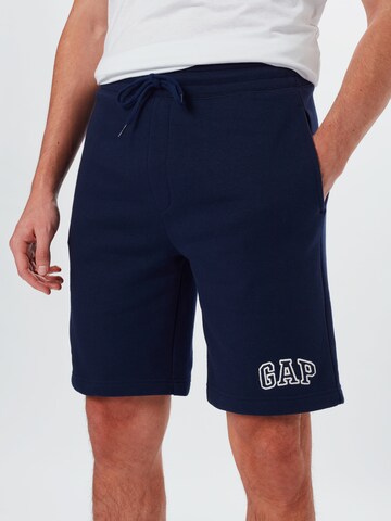 GAP - Regular Calças 'V-NEW ARCH' em azul