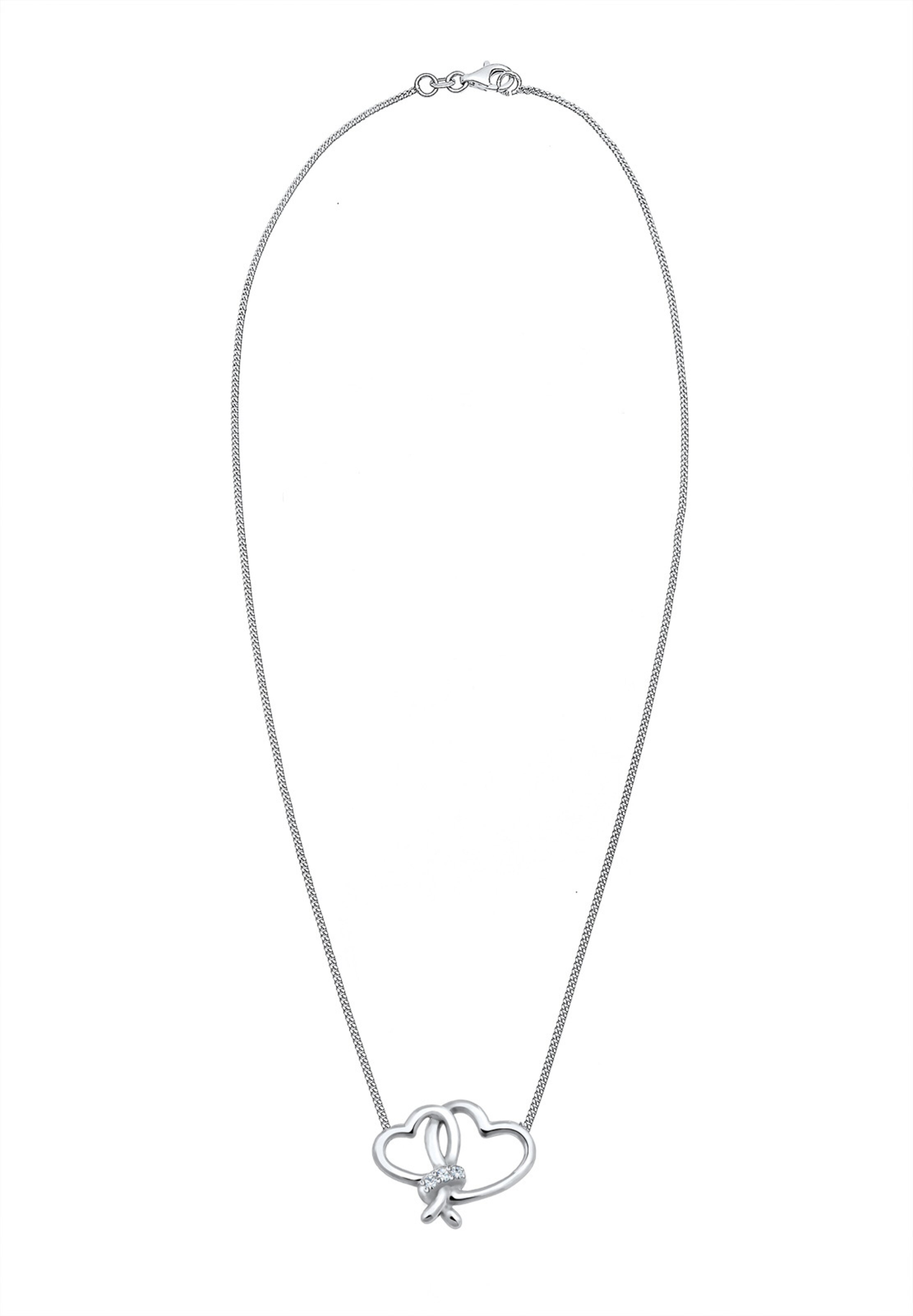 Elli DIAMONDS Kette 'Herz' in Silber