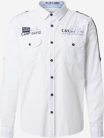 CAMP DAVID Klasický střih Košile – bílá: přední strana