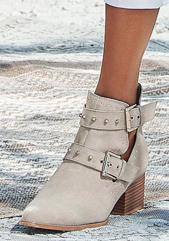 LASCANA Booties in Beige: front