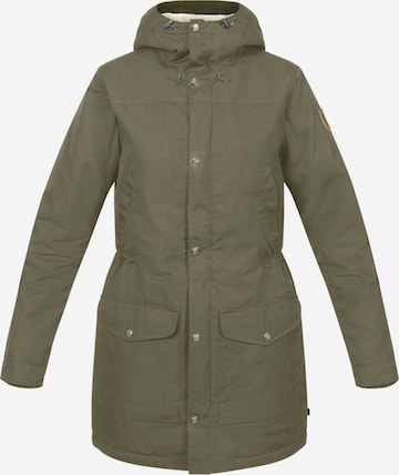 Fjällräven Winter Parka 'Greenland' in Green: front