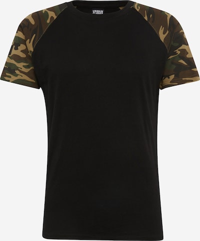 Urban Classics T-Shirt en noisette / vert / kaki / noir, Vue avec produit