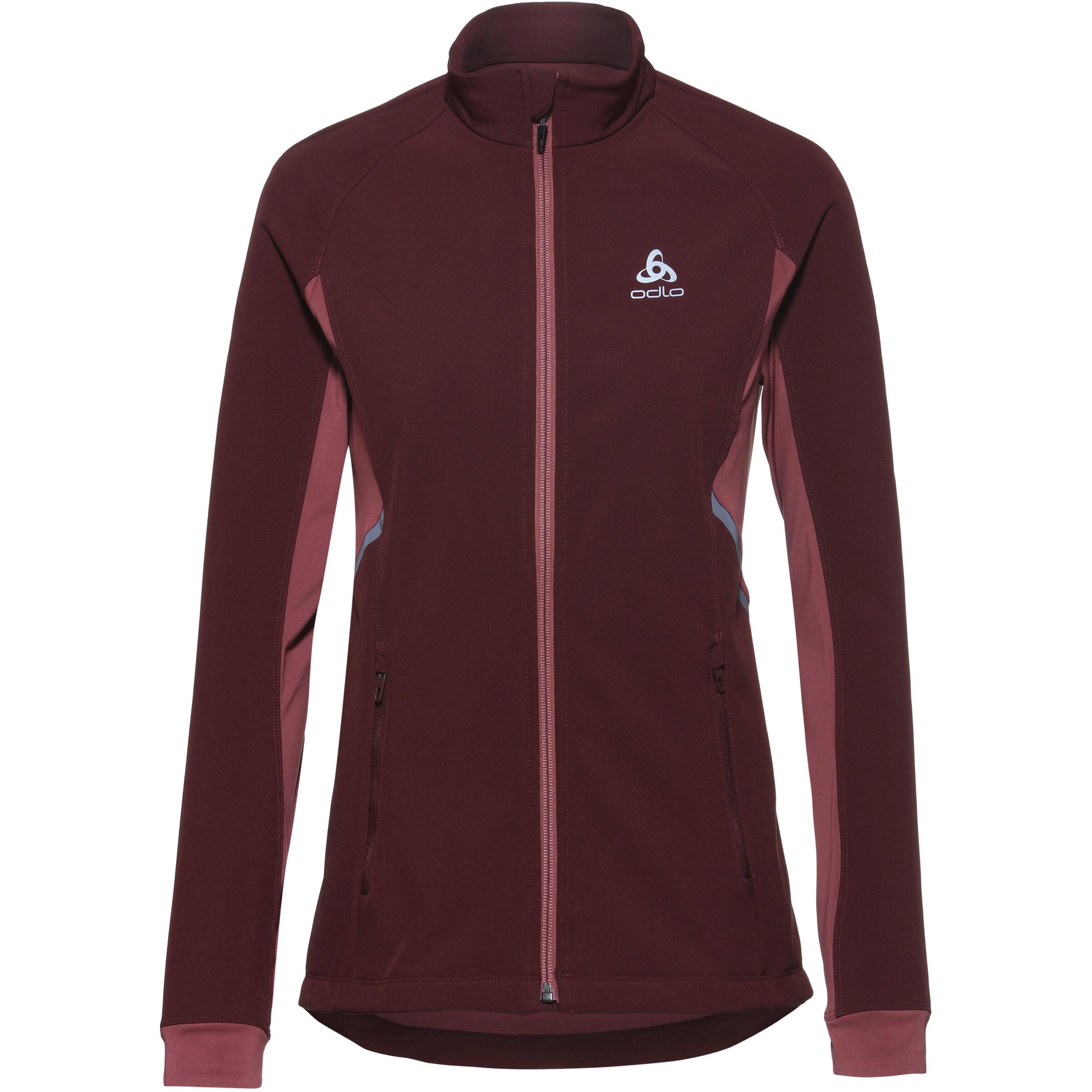 ODLO - Laufjacke 'Jacket Aeolus' in burgunder