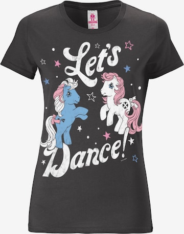 LOGOSHIRT T-Shirt 'My Little Pony' in Grau: predná strana