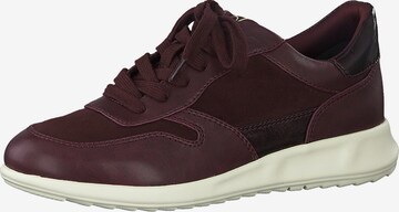 TAMARIS Sneakers laag in Rood: voorkant