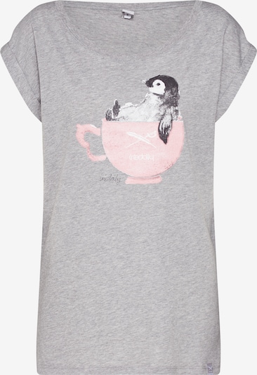 Iriedaily T-Shirt 'Pingulax' in graumeliert / mischfarben, Produktansicht