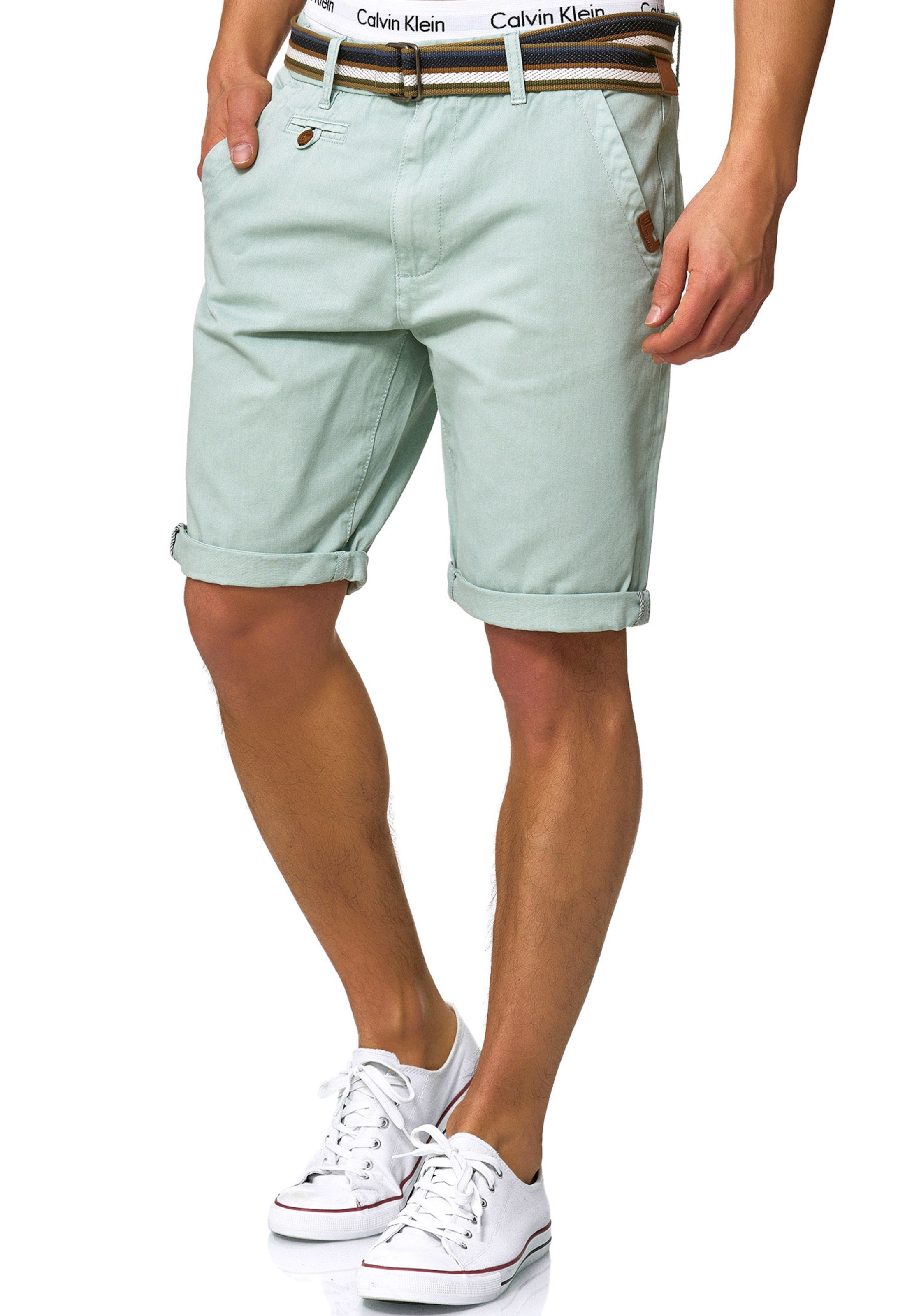 INDICODE JEANS Regular Pants 'Cuba' in Green: front