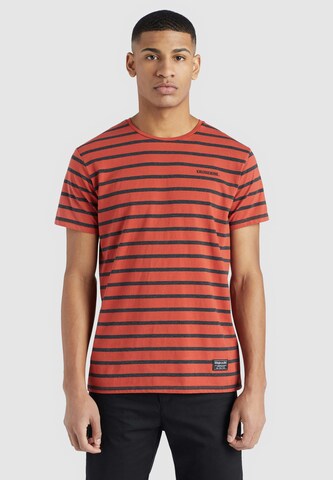 khujo T-Shirt 'Saer' in Orange: predná strana