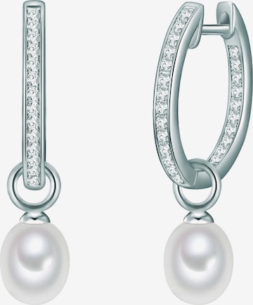 Boucles d'oreilles Valero Pearls en argent : devant