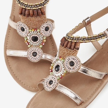 LASCANA Strap Sandals in Gold