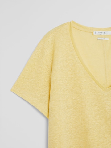 T-shirt 'SILVERY' MANGO en jaune