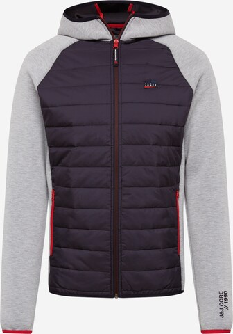 Veste mi-saison 'Toby' JACK & JONES en gris : devant