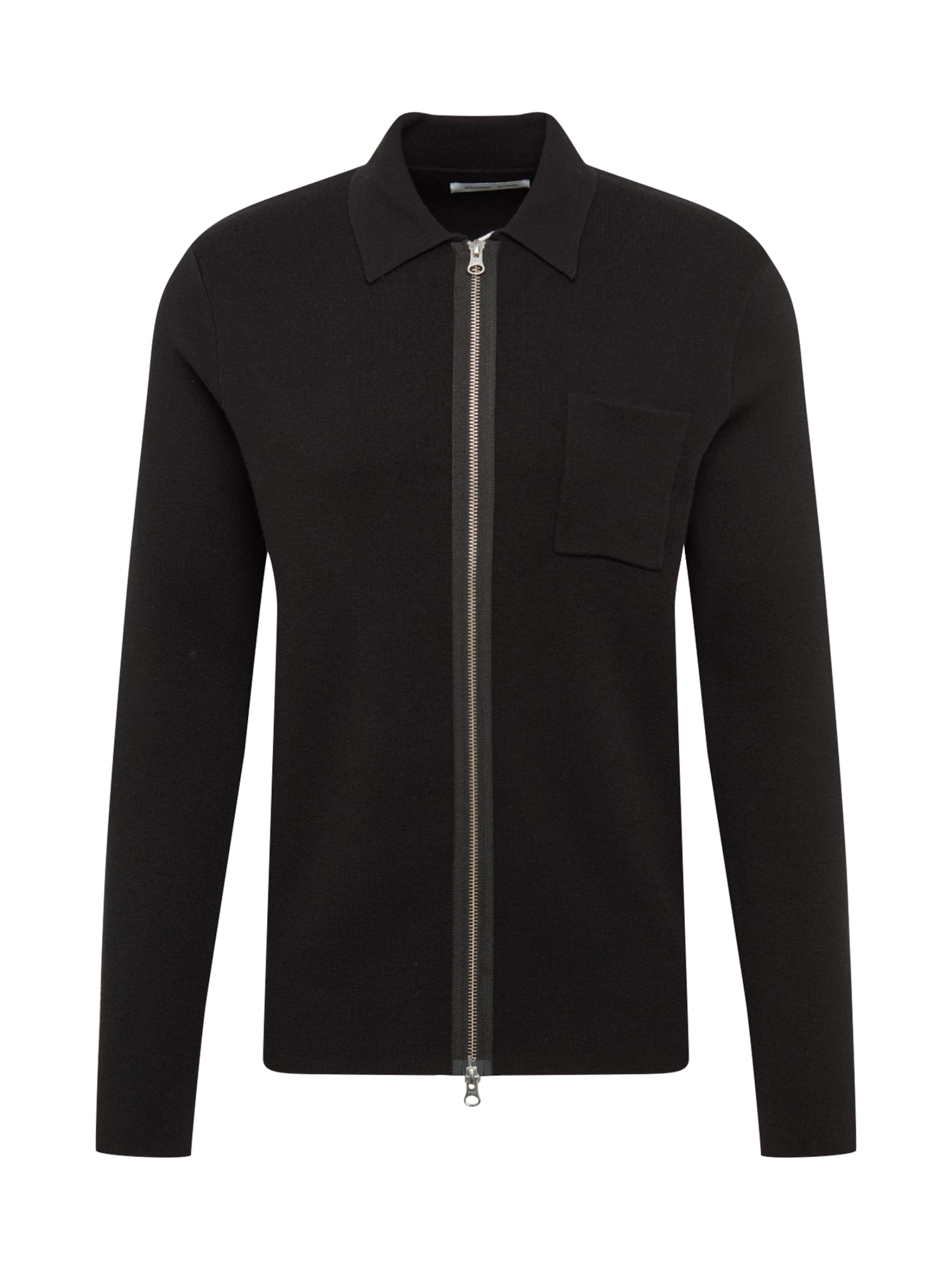 Samsøe Samsøe Вязаная кофта 'Guna' в Черный: спереди