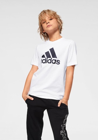 T-Shirt fonctionnel 'Must Have Badge of Sport' ADIDAS PERFORMANCE en blanc : devant