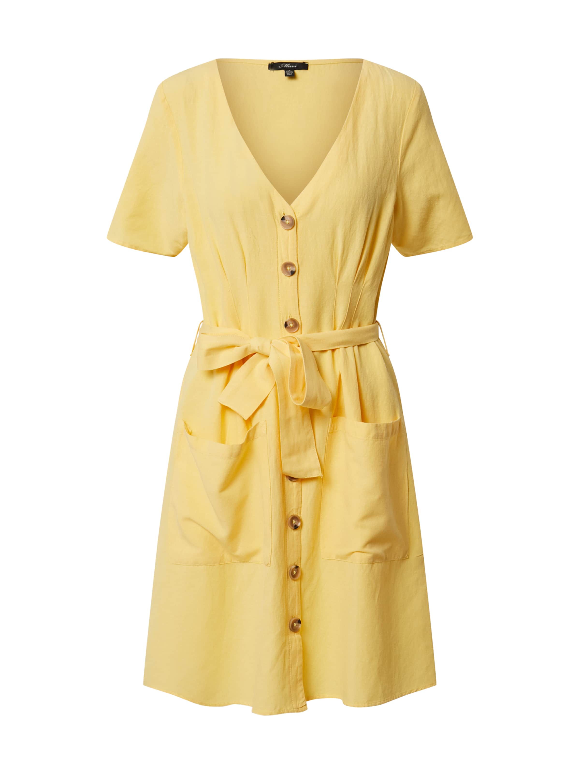 Mavi Kleid in Gelb: Vorderseite