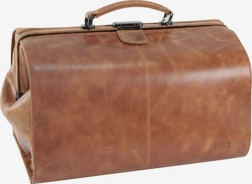 Greenland Nature Briefcase 'Light Doc' in Brown: front