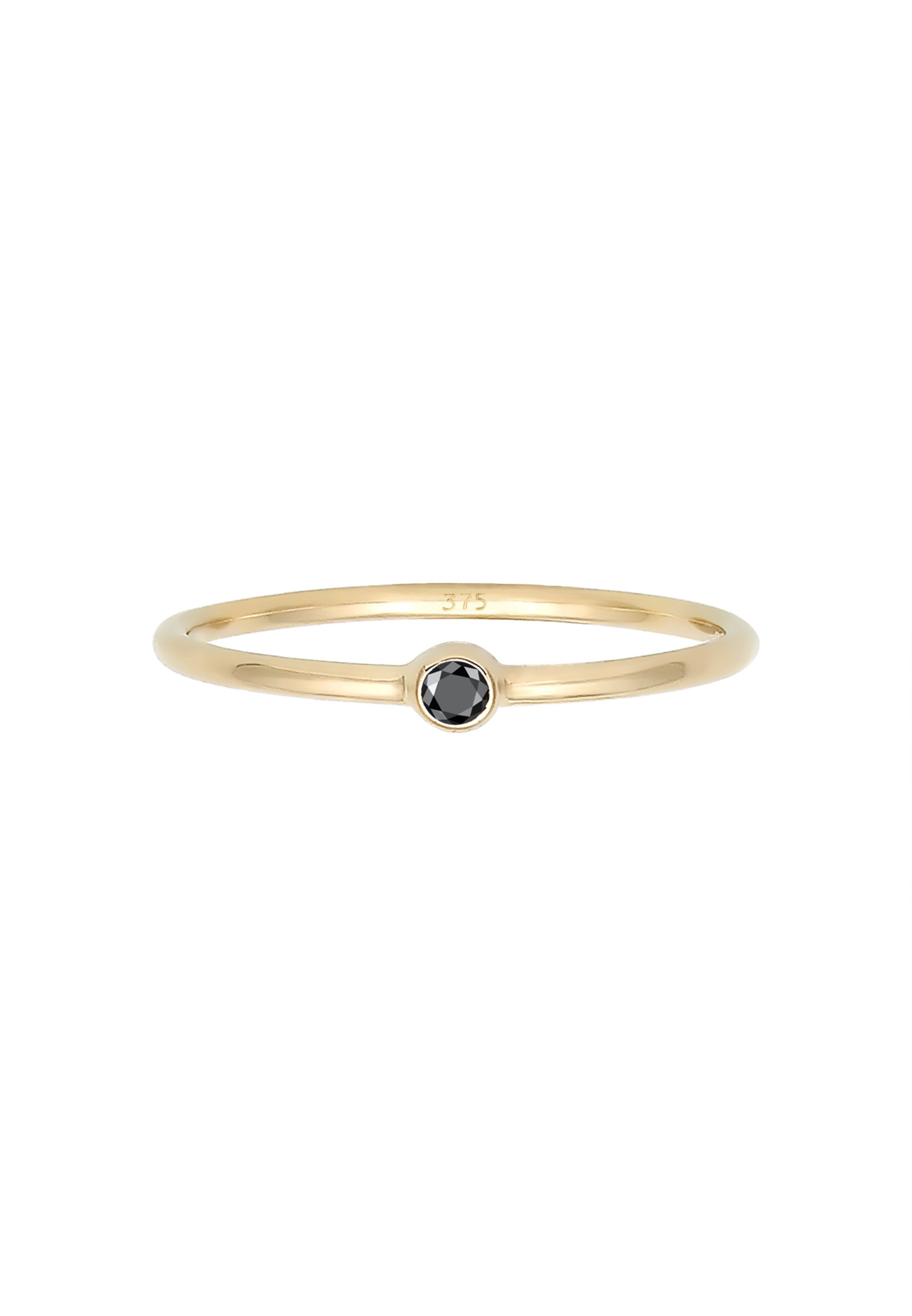 ELLI PREMIUM Ring 'Solitär-Ring' in Gold: front