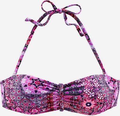 BUFFALO Bikinioverdel 'Happy' i aubergine / pink, Produktvisning