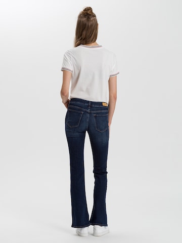 Cross Jeans Flared Jeans 'Faye' in Blue