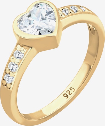 ELLI Ring 'Herz' in Gold: front