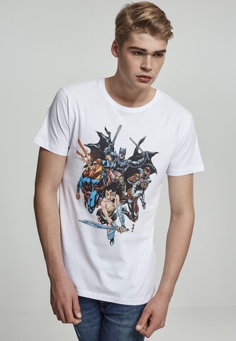 T-Shirt 'Justice' Mister Tee en blanc : devant