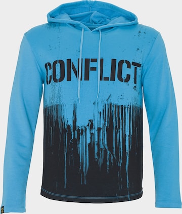 Sweat-shirt PLUS EIGHTEEN en bleu : devant