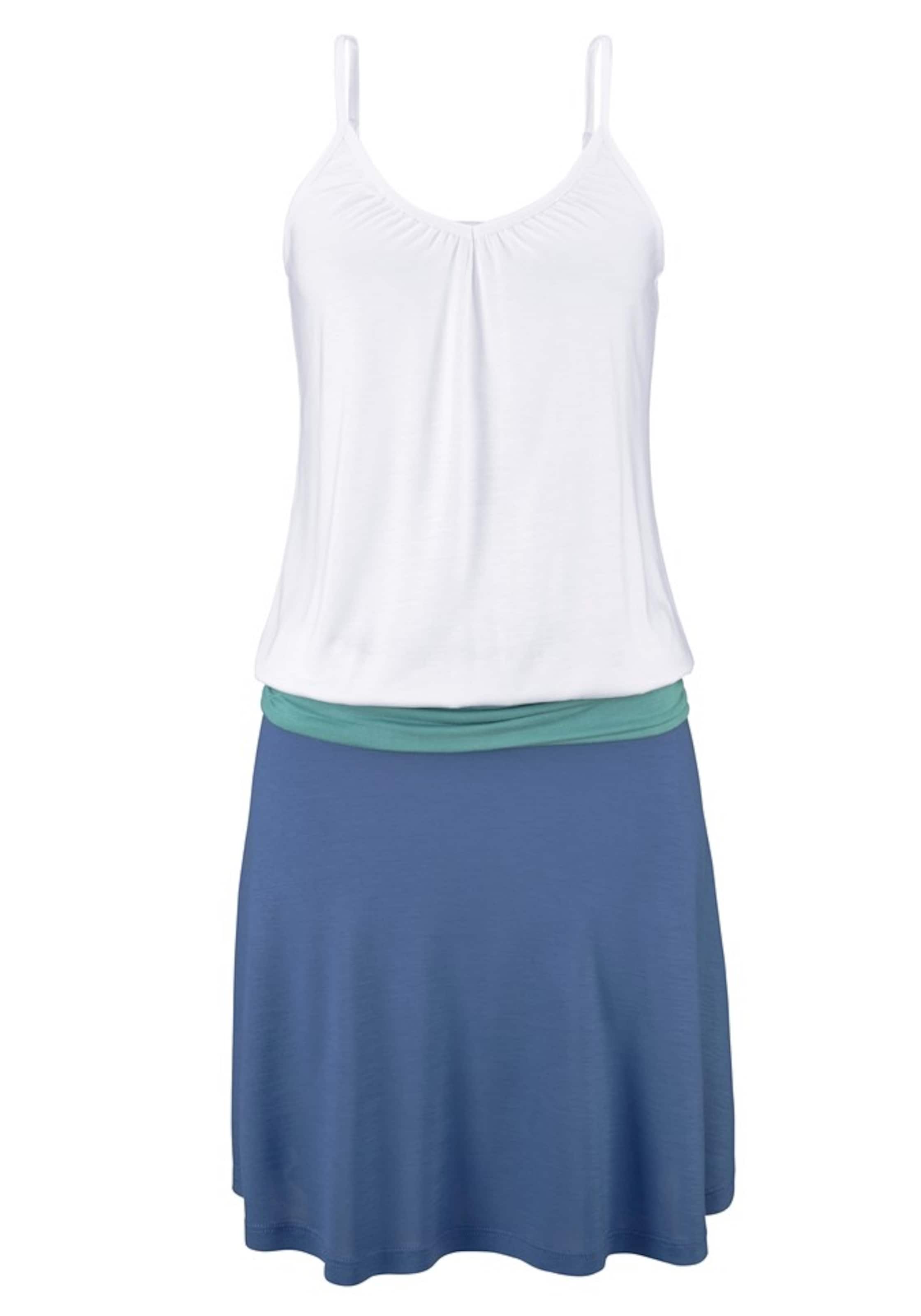 BEACH TIME - Vestido de playa en azul: frente